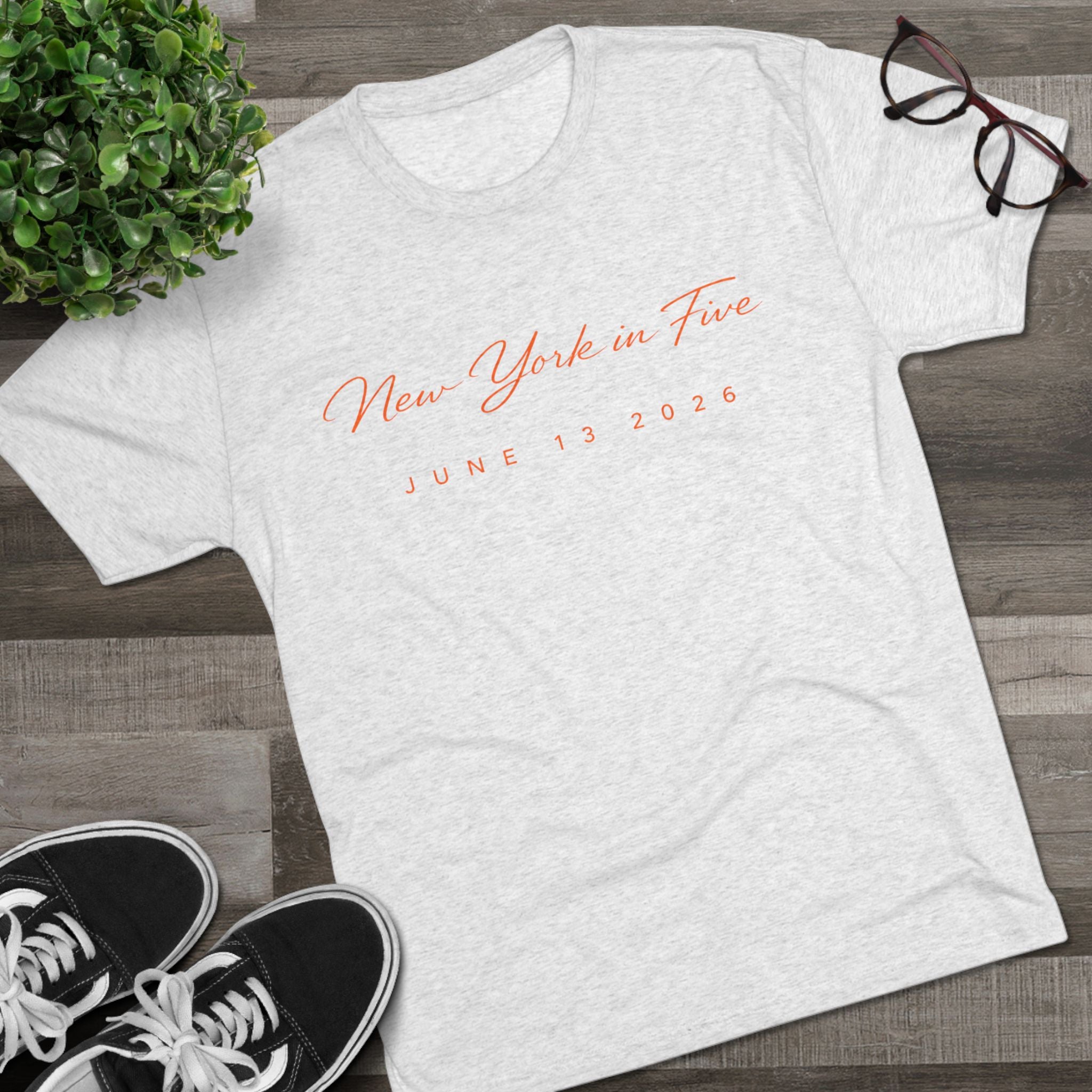 New York in Five - Heathered Triblend