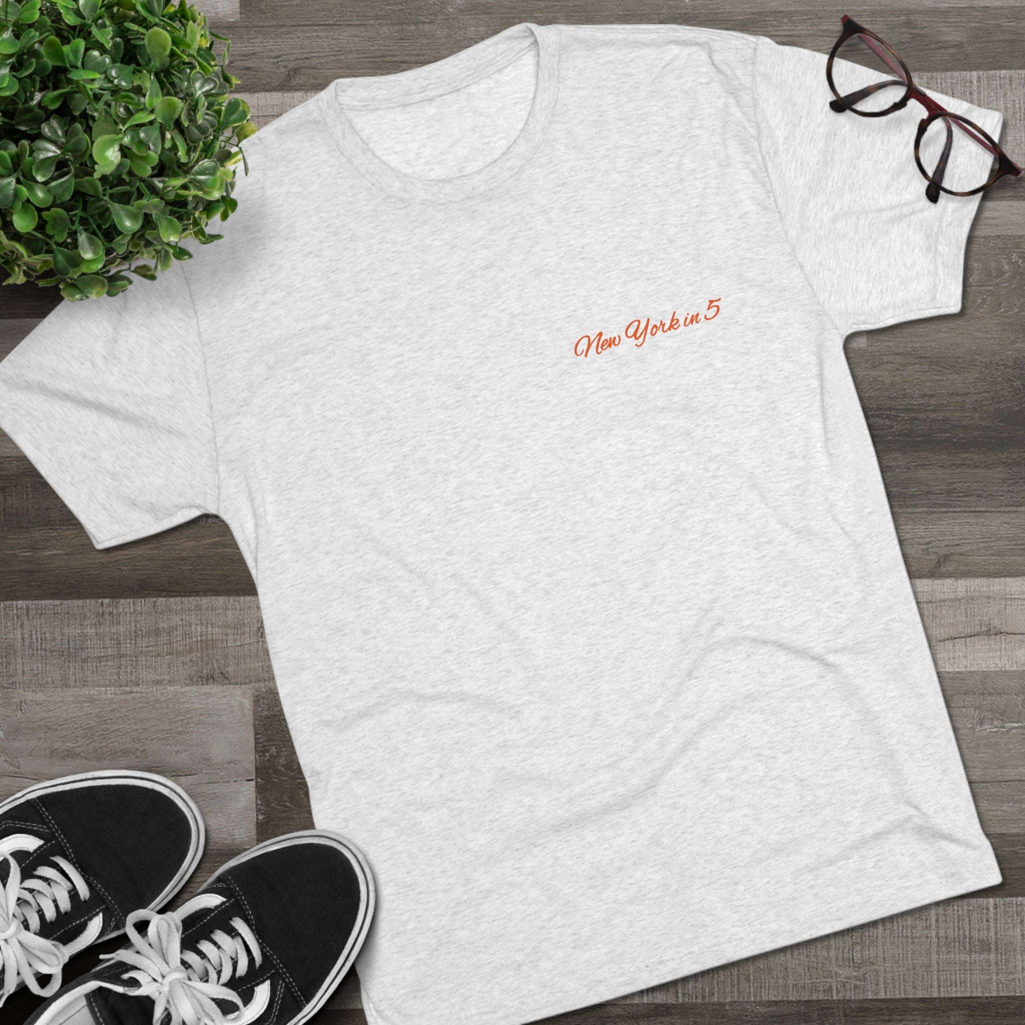 New York in 5 - Heathered Triblend